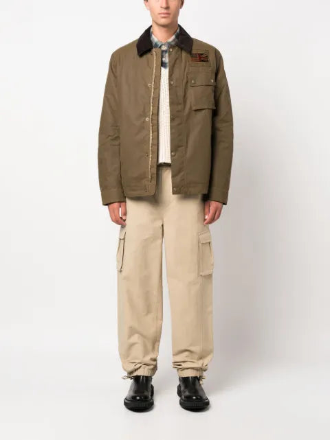 Barbour International B.Intl Workers corduroy-collar patch-detail jacket